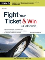 fight your ticket and win in california 14th (2011)