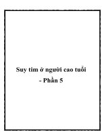 Suy tim ở người cao tuổi - Phần 5 docx