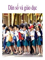 Chuyên đề môn dân số phát triển - Dân số và giáo dục
