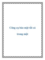 Công cụ bảo mật tất cả trong một pptx