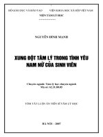 Xung đột tâm lý trong tình yêu nam nữ của sinh viên