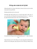Bí kíp nhỏ tránh da bé bị khô pdf