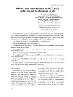 Khảo sát tình trạng miễn dịch tế bào ở người nhiễm HIV sống tại cộng đồng Hà Nội pdf