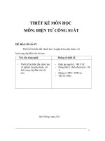 Thiết kế bộ biến đổi chỉnh lưu và nghịch lưu phụ thuộc với lưới cung cấp điện cho tời neo