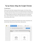 Tự tạo theme riêng cho Google Chrome pot
