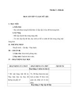 Bài 8: Sắp xếp và lọc dữ liệu - Giáo án Tin học 7 - GV.V.M.Quân: