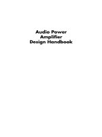 self, d. (2002). audio power amplifier design handbook (3rd ed.)