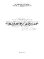 Xây dựng phương pháp đánh giá độ rủi ro do tai biến địa chất ở những khu vực đô thị miền núi phía bắc việt nam bằng việc kết hợp mô hình RS và GIS  thử nghiệm ở thành phố yên bái