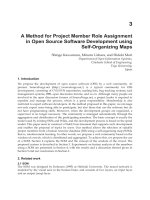intech-a method for project member role assignment in open source software development using self organizing maps