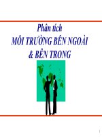 Phân tích môi trường bên trong, bên ngoài docx