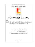 Thiết kế giao thức tiết kiệm năng lượng cho mạng cảm biến không dây