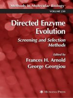 directed enzyme evolution, screening and selection methods