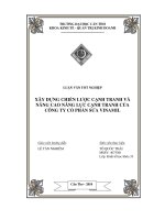 xây dựng chiến lược kinh doanh và giải pháp nâng cao năng lực cạnh tranh của công ty cổ phần sữa vinamilk