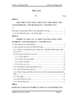 CHO VAY CÁ NHÂN TẠI NGÂN HÀNG TMCP EXIMBANK – CHI NHÁNH QUẬN 7 – PGD PHÚ XUÂN