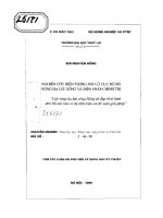 Nghiên cứu hiện tượng xói lở cục bộ bờ vùng hạ lưu sông và biện pháp chính trị