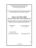 Phân lập và thiết kế các vector mang gen điều khiển chịu hạn phục vụ công tác tạo giống cây chuyển ge