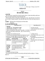 GIÁO ÁN LỚP 4 TUẦN 28 NĂM HỌC 2011-2012