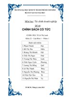 thảo luận chính sách cổ tức