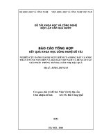 Nghiên cứu đánh giá độ nguy hiểm động đất và sóng thần ở vùng ven biển và hải đảo việt nam và đề xuất các giải pháp phòng tránh, giảm nhẹ hậu quả