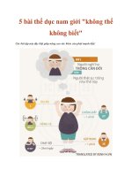 5 bài thể dục nam giới 