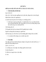 Chuyên đề môn dân số phát triển - Mối quan hệ giữa dân số và tích lũy tiêu dùng