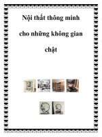 Nội thất thông minh cho những không gian chật pptx
