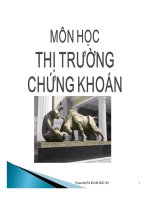 bài giảng môn học thị trường chứng khoán - nguyễn ngọc huy