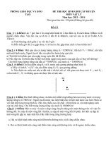 ĐỀ thi chọn học sinh giỏi môn vật lý dự duyệt học sinh giỏi