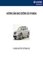 HƯỚNG DẪN BẢO DƯỠNG XE HYUNDAI doc