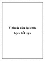 Vị thuốc dứa dại chữa bệnh tiết niệu ppt