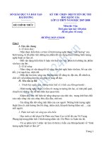 SỞ GIÁO DỤC VÀ ĐÀO TẠO HẢI DƯƠNG ĐỀ CHÍNH THỨC KỲ THI CHỌN ĐỘI TUYỂN DỰ THI HSG QUỐC GIA LỚP 12-THPT-NĂM HỌC 2007-2008 Môn thi: Văn pptx