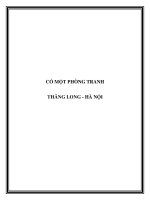 TRANH MỸ THUẬT THĂNG LONG - HÀ NỘI ppt