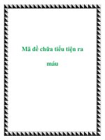 Mã đề chữa tiểu tiện ra máu pot