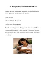 Tác dụng kỳ diệu của việc cho con bú pot