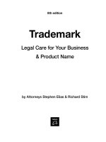 trademark, legal care for your business and product name 8th (2007)