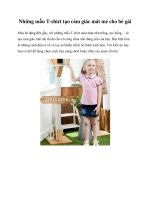 Những mẫu T-shirt tạo cảm giác mát mẻ cho bé gái ppt