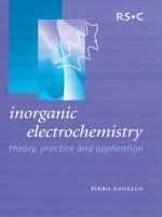 inorganic electrochemistry - theory, practice and application 2003 - zanello