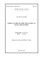 Nghiên cứu hiệu quả điều trị tật khúc xạ bằng laser excimer