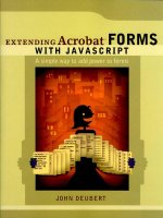 adobe press extending acrobat forms with javascript
