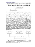 Một vài kinh nghiệm sử dụng sơ đồ GRAPH để dạy một số tiết Tiếng Việt lớp 6, 7, 8
