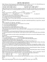 ĐỀ ÔN LUYỆN THI ĐẠI HỌC ĐỀ SỐ 2 - Môn Sinh Học pptx