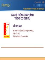Chương 2: Các hệ thống chấp hành trong Cơ Điện tử