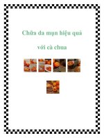 Chữa da mụn hiệu quả với cà chua doc