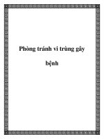 Phòng tránh vi trùng gây bệnh potx