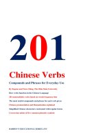 201 chinese verbs compounds and phrases for everyday use