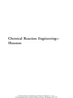 chemical reaction engineering houston