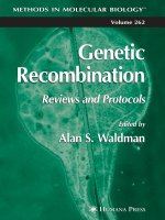 genetic recombination, reviews and protocols