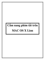 Cẩm nang phím tắt trên MAC OS X Lion docx