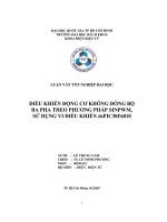 điều khiển động cơ không đồng bộ ba pha theo phương pháp sinpwm, sử dụng vi điều khiển dspic 30f6010