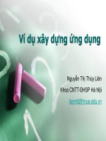 Ví dụ xây dựng ứng dụng